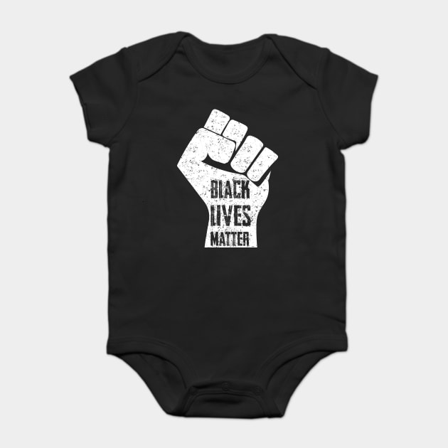 Black Lives Matter Fist Baby Bodysuit by creative